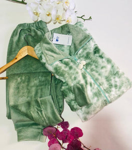 Velvet Green Pajamas Set