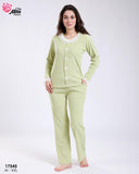 Pyjama Femme Élégance Douceur – Couleur Vert 🌿✨